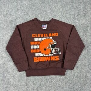 Garan Cleveland Browns Sweatshirt Kids S 4 Brown Vintage NFL 80s 90s Retro Sport
